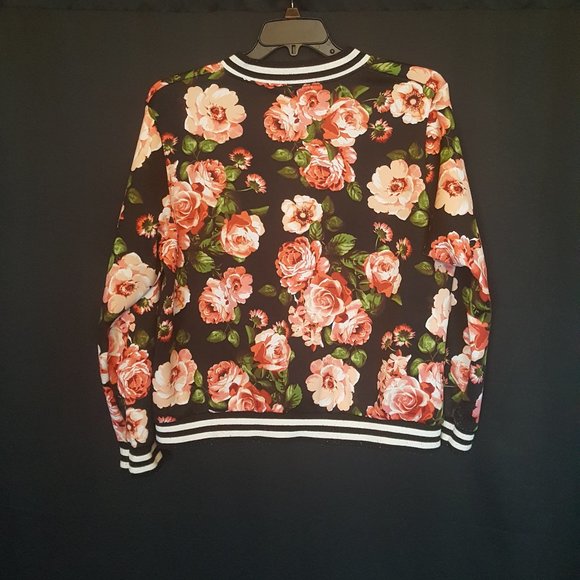 Charlotte Russe Rose and black spring jacket - Picture 2 of 7